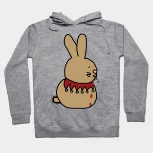 Animals with Sharp Teeth Bunny Rabbit Halloween Horror Hoodie